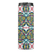 Colorful Ornamental Rosette Mandala Art Thermosbeker (Achterkant)