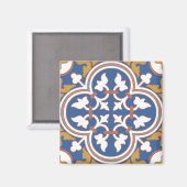 Colorful Ornamental Tegel Pattern Magneet (Voorkant / Achterkant)