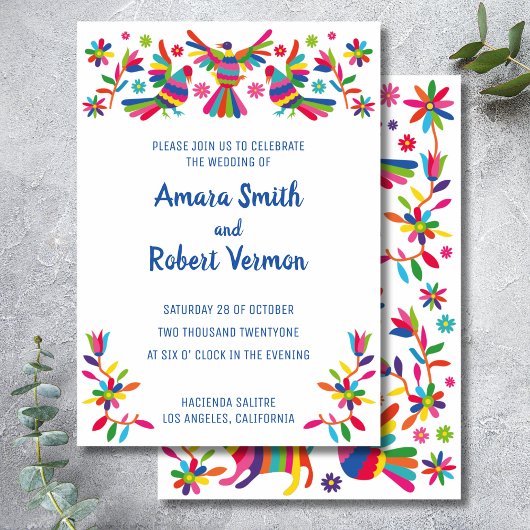 COLORFUL OTOMI MEXICAN AANKONDIGING