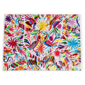 Colorful Otomi Print Gift Bag Groot Cadeauzakje (Voorkant)