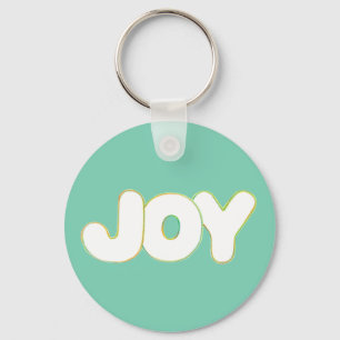 Colorful Outline Art - Joy - word sleutelhanger