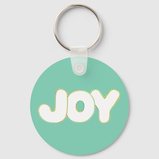 Colorful Outline Art - Joy - word sleutelhanger (Voorkant)