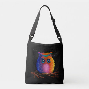 Colorful Owl Crossbody Tas