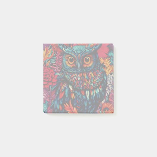 Colorful Owl Post-it® Notes (Voorkant)
