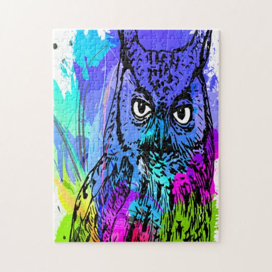 Colorful Owl Puzzle Legpuzzel (Verticaal)