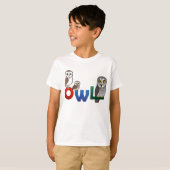 Colorful Owl T-shirt (Voorkant volledig)