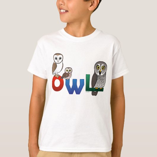 Colorful Owl T-shirt (Voorkant)