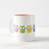 Colorful Owls Mok (Voorkant links)