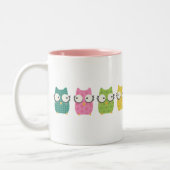 Colorful Owls Mok (Links)