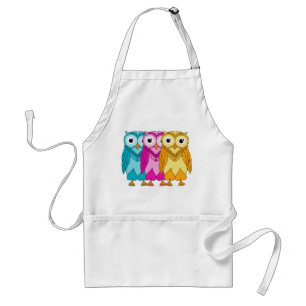 Colorful Owls Standaard Schort