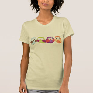 Colorful Owls T-shirt