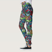 Colorful Ownership Reading Cute Seamless Pattern Leggings (Links)