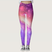 Colorful Paars Galaxy Artwork | Leggings (Voorkant)