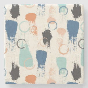 Colorful Paint Blotches en Splats Stenen Onderzetter