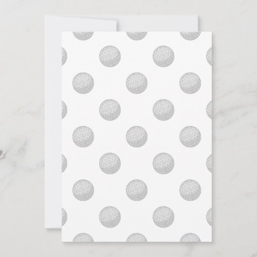 Colorful Paint Golf Thème Anniversaire Invitations (Dos)