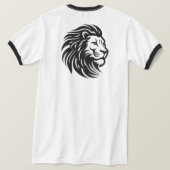 Colorful Paint Splash Logo Graphic Ringer T-Shirt  (Design dos)