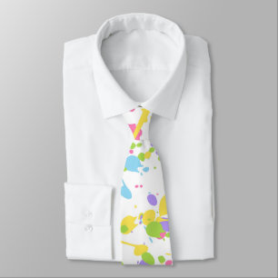 Colorful Paint Splash Necktie Stropdas