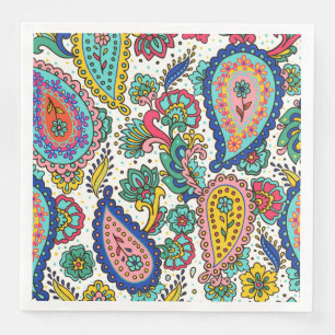Colorful Paisley Abstract Groovy Servet