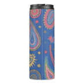 Colorful Paisley Boho Pattern Mug Design Thermosbeker (Achterkant)