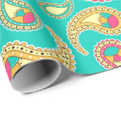 Colorful Paisley Cadeaupapier (Rol Hoek)