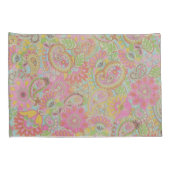 Colorful Paisley Floral botanical Flowers Kussensloop (Achterkant-Rechts)