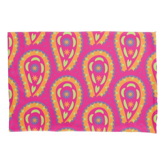 Colorful Paisley Kussensloop (Voorkant)