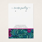 Colorful Paisley Modern Pattern die Achtergrond ve Visitekaartje (Voorkant)