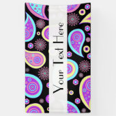 Colorful Paisley, Paisley Pattern, Persian Paisley Spandoek (Verticaal)