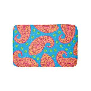 Colorful Paisley Pattern Badmat