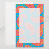 Colorful Paisley Pattern Briefpapier (Voorkant / Achterkant)