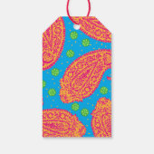Colorful Paisley Pattern Cadeaulabel (Achterkant)