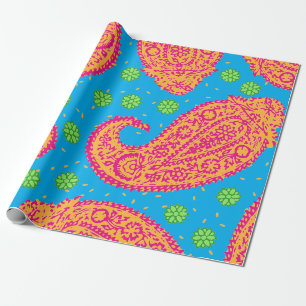 Colorful Paisley Pattern Cadeaupapier