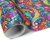 Colorful Paisley Pattern Cadeaupapier (Rol Hoek)