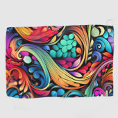 Colorful Paisley Pattern Golfhanddoek (Horizontaal)