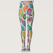 Colorful  Paisley Pattern Leggings (Voorkant)