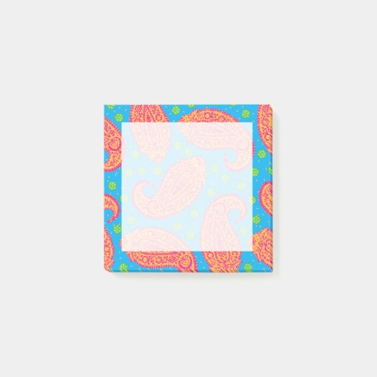 Colorful Paisley Pattern Post-it® Notes (Voorkant)
