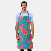 Colorful Paisley Pattern Schort (Gedragen)