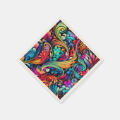 Colorful Paisley Pattern Servet (Hoek)