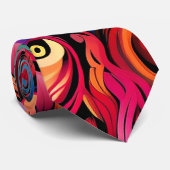 Colorful Paisley Pattern Stropdas (Opgerold)