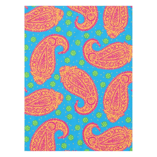 Colorful Paisley Pattern Tafelkleed (Voorkant)