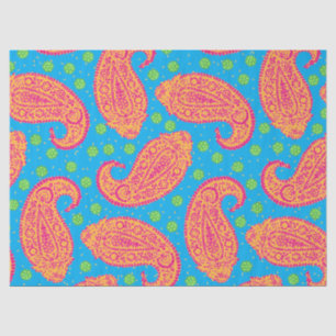 Colorful Paisley Pattern Tissuepapier