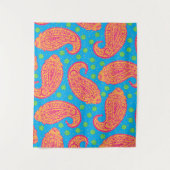 Colorful Paisley Pattern Wandkleed (Voorkant)