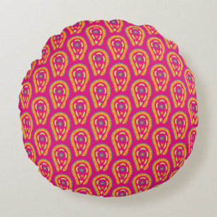 Colorful Paisley Rond Kussen