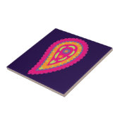 Colorful Paisley Tegeltje (Zijkant)