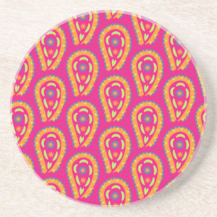 Colorful Paisley Zandsteen Onderzetter