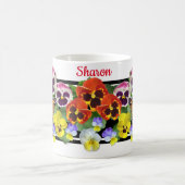 Colorful Pansies Coffee Mok (Center)