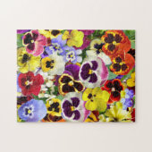 Colorful Pansies Collage Legpuzzel (Horizontaal)