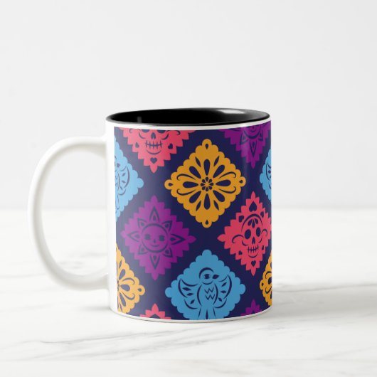Colorful Papel Picado Fiesta Pattern Mug – Customi (Gauche)