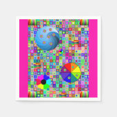 Colorful Paper Napkin Servetten (Voorkant)