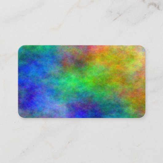Colorful Paper Reiki Chakra Clouds visitekaartjes (Voorkant)